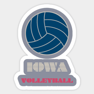 IOWA Volleyball Sticker